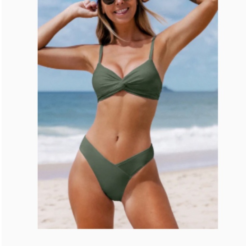 Women’s green bikini